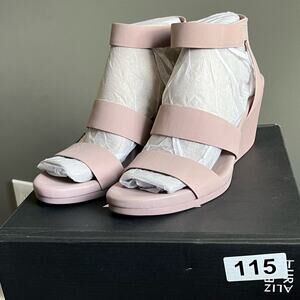 Naturalizer Womens Ignite Purple Adjustable Leather Wedge Sandals Shoes NWT